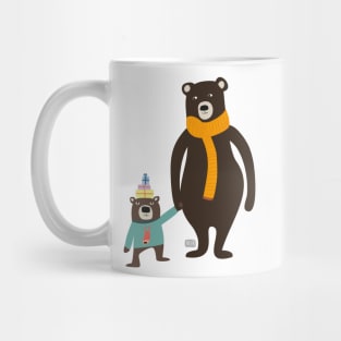 Christmas Mama Bear and Cub / Mamabär und Kind Mug